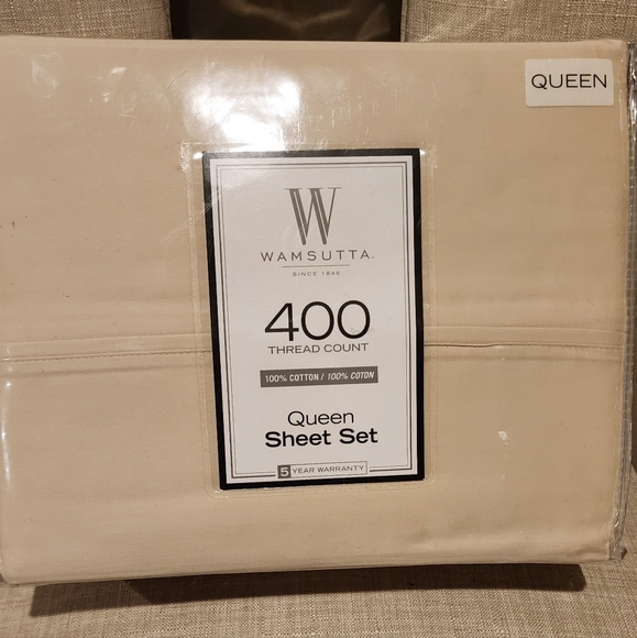 Wamsutta Bedding Wamsutta Queen 4 Piece Sheet Set 40 Thread Count